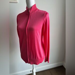 NWT Anne Klein Mock Neck Front Zip Knit Women's Sweater Size Small